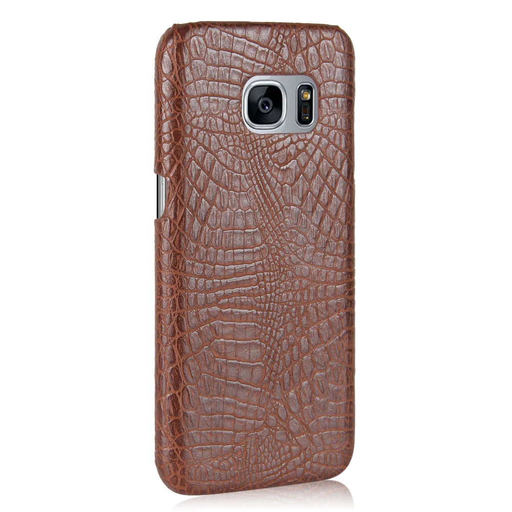 Чехол бампер для Samsung Galaxy S7 Edge G935 с крокодиловыми прожилками SM G935F G935FD G935S G9350 G935A G935V