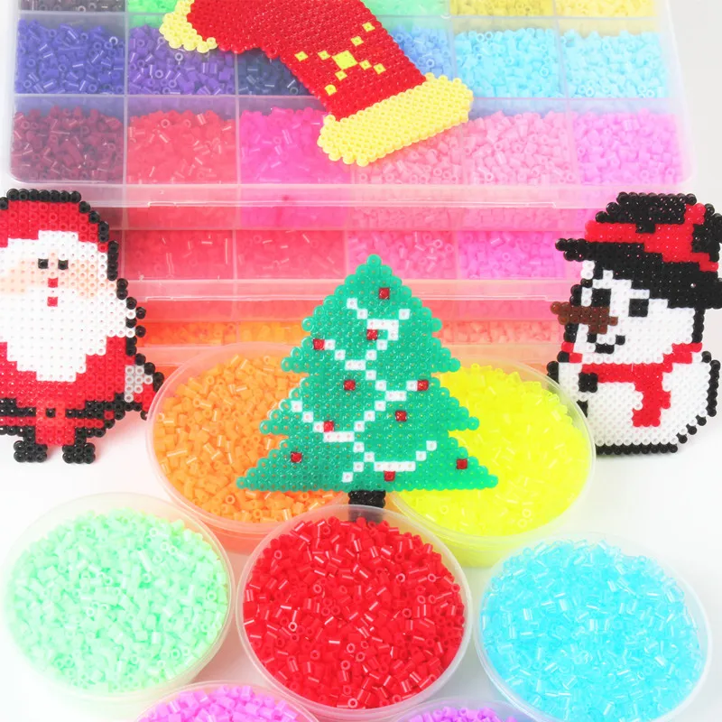 72 цвета детские развивающие бусины Perler для самостоятельного обучения игрушки 1000