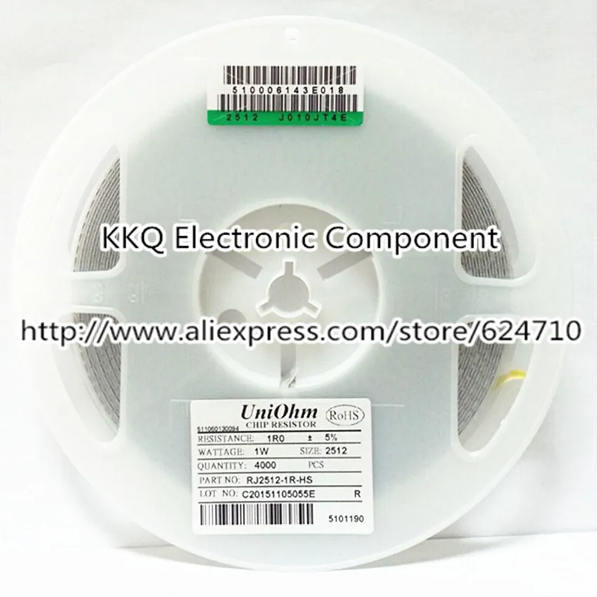 100 шт./пакет 2512 1% 1.8R 18R 180R 1.8 К 18 180 2R 20R 200R 2 20 200 1 Вт SMD Резистор Чип 6432 6.4*3.2 мм|resistor chip|bag