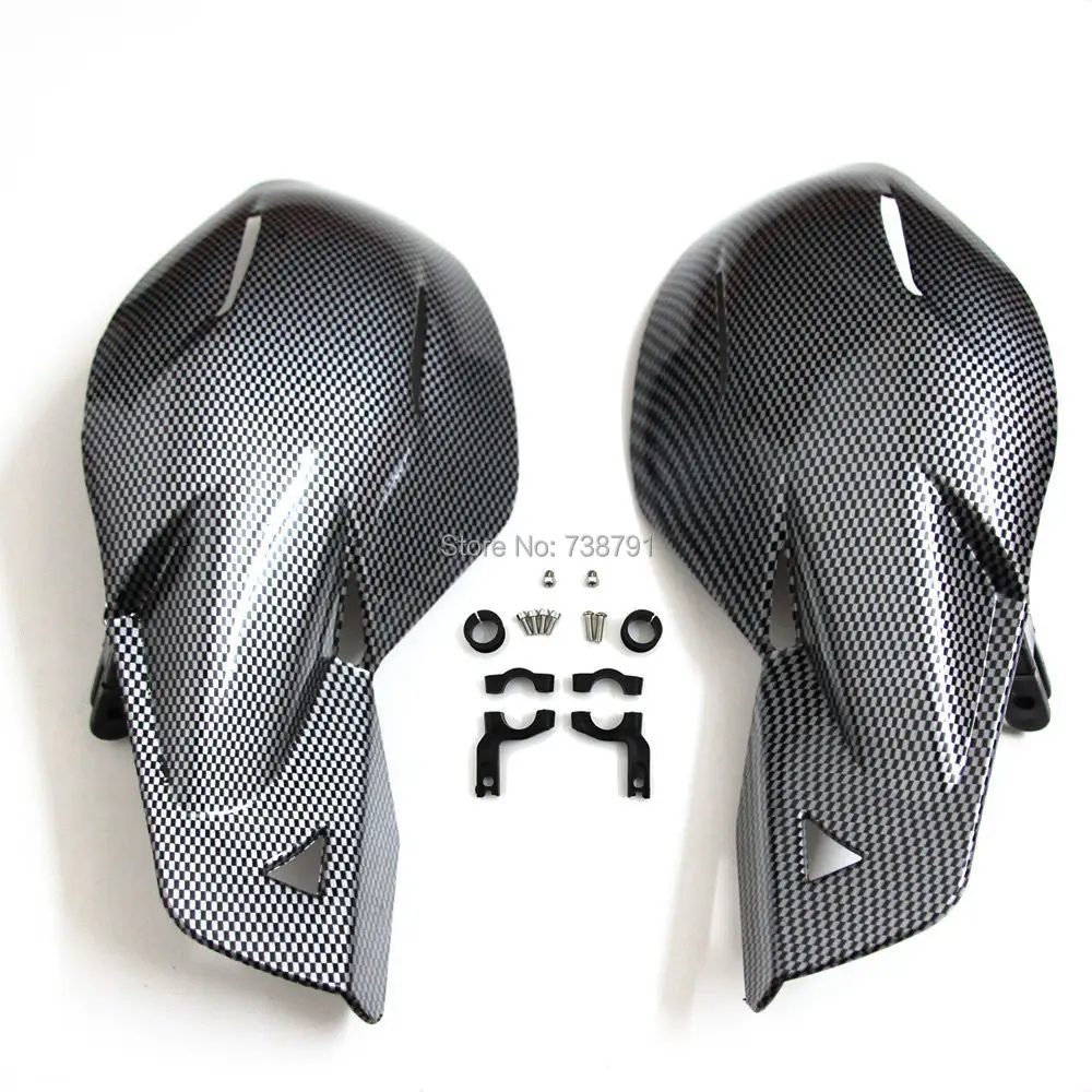 

Motorcycle Carbon Handguards Hand Guards 22MM For Honda Yamaha Suzuki Dirt KTM MX ATV