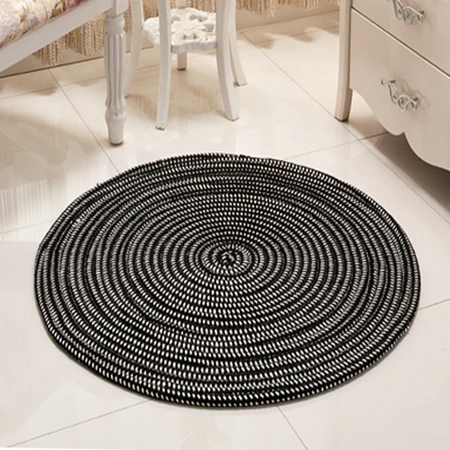 Carpet4 Однотонный скандинавский домашний декоративный коврик-подстилка для дивана, стола, сиденья, коврик для кресла, круглый коврик для гостиной, спальни - Цвет: Carpet4