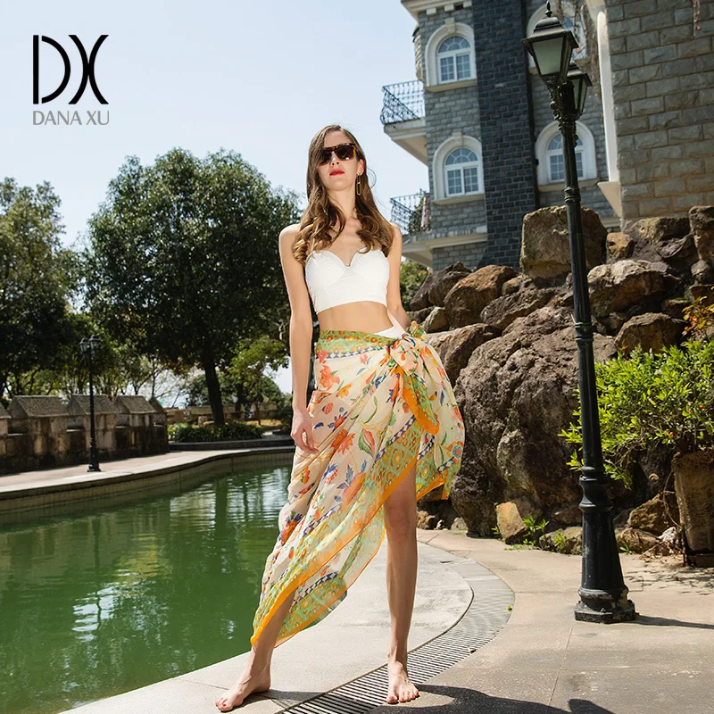 Летний однотонный шелковый шарф женские шифоновые шарфы солнцезащитный женский