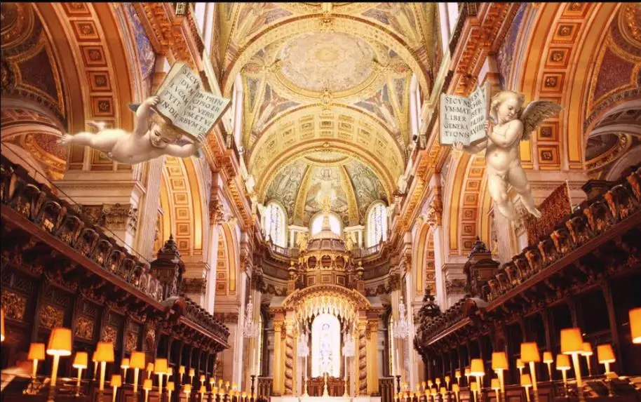 Home Decor Living Room Wall Covering European church dream angel TV background wall Custom 3d Mural Wallpaper | Обустройство дома