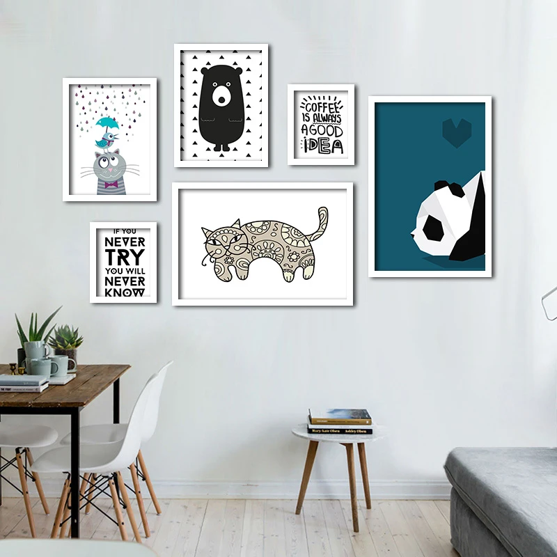 Новые декоративные фотографии постер для детской комнаты детская живопись черно