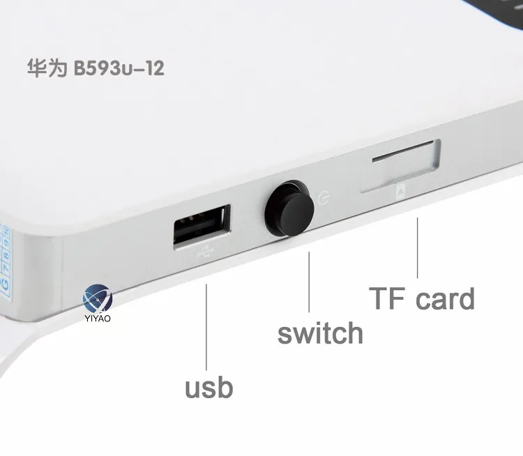 Разблокированный huawei B593 B593u-12+ 2 шт антенна 4G LTE 100 Мбит/с CPE маршрутизатор с sim-картой слот 4G LTE WiFi маршрутизатор с 4 Lan портом