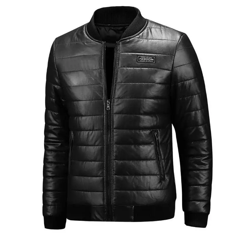 2022 New Warm Autumn Winter Leather Jacket Men Plus Size M~7XL 8XL Casual Mens Motorcycle PU Leather Jackets and Coats