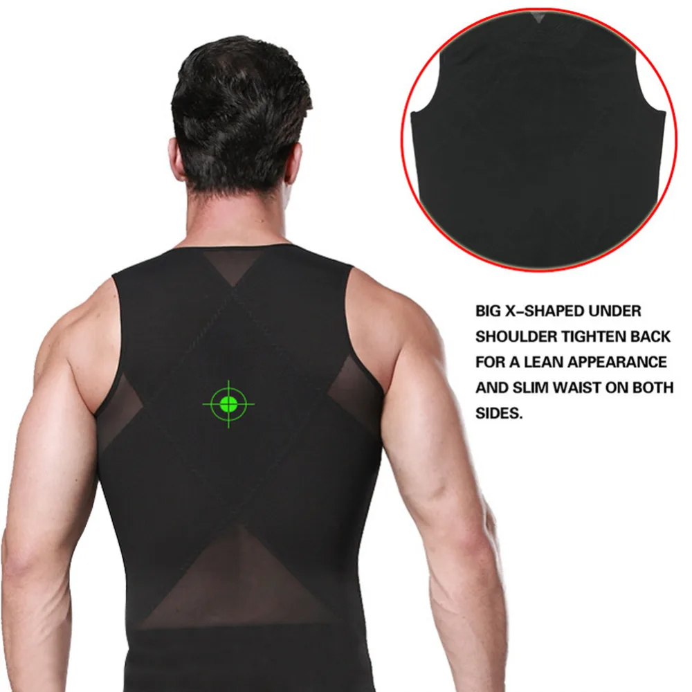 Мужской обтягивающий жилет MASS21 обтягивающее нижнее белье для живота мужское