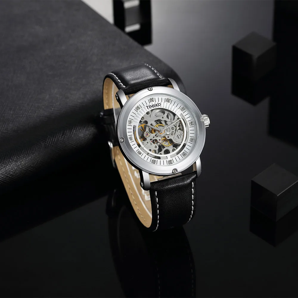 2017 TIME100 мужские Механические часы Автоматические с автоподзаводом ажурный