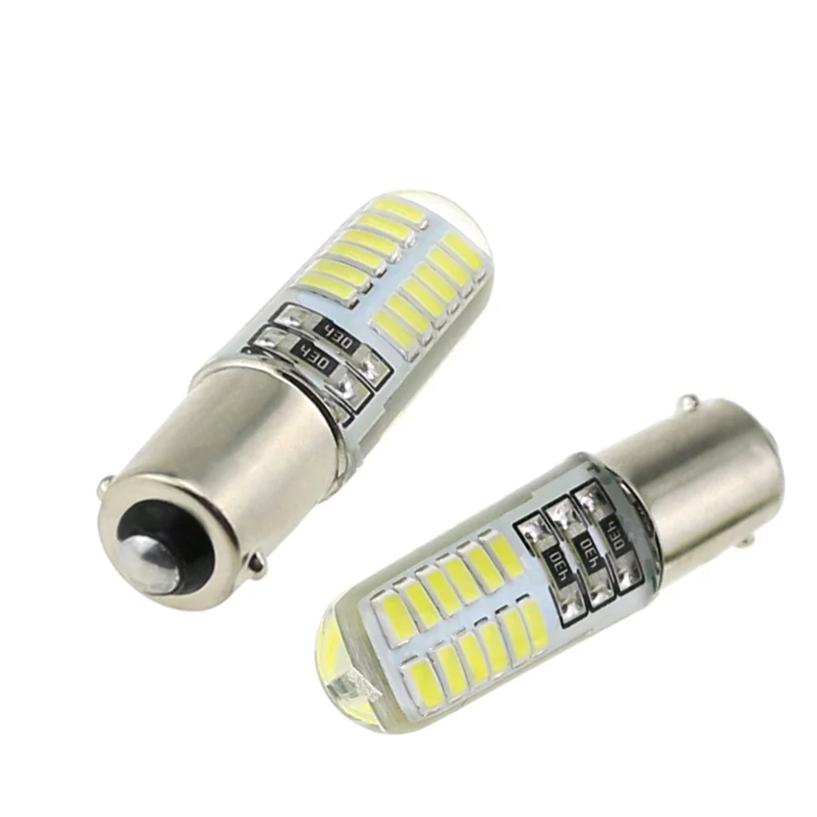 HYZHAUTO BA9S/T4W Светодиодная лампа из силикагеля 24SMD 3014 Автомобильная боковая с