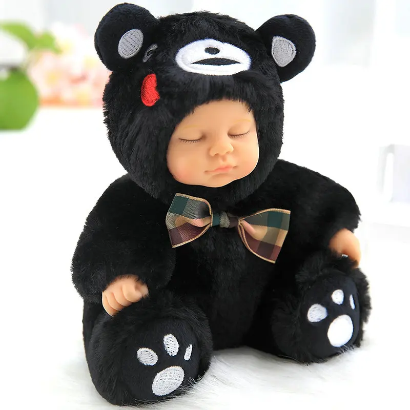 bear 17 см и 28 см детские игрушки Спящая девочка Косплей Животные костюм слон и пчела одеваются Детские Висячие Игрушки для девочек Дети - Цвет: bear
