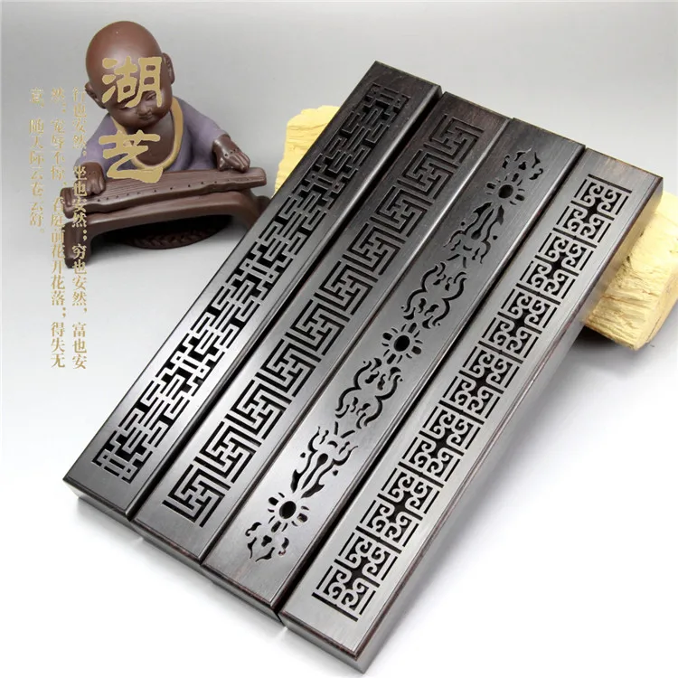 

A large handmade ebony hollow sandalwood incense incense box furnace line box lying a wholesale