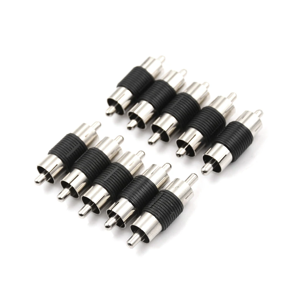 10 шт./компл. прямые AV RCA кабель со штыревыми соединителями на обоих концах для