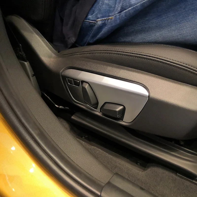 ABS хром для BMW X1 F48 2016 2017 2018 кнопки автомобильного сиденья рамка отделка X2 F47