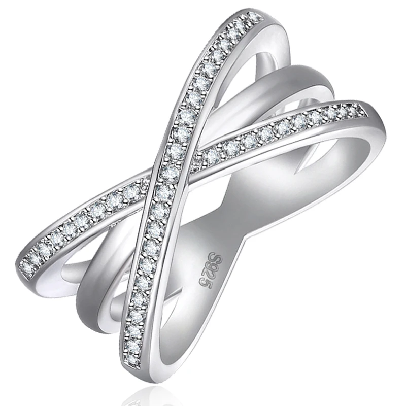 Женское кольцо из серебра 925 пробы с фианитом|Кольца| |