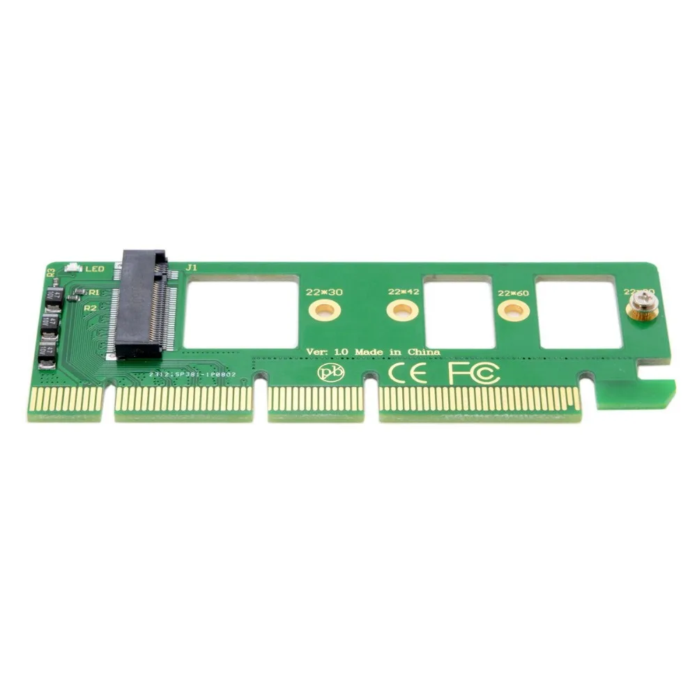 NGFF M key NVME AHCI SSD для PCI E 3 0 16x x4 адаптер XP941 SM951 PM951 A110 m6e 960 EVO SSD|Компьютерные кабели и