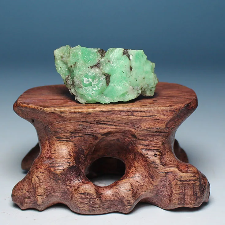 Ultra-fine mineral crystals emerald green natural rough stones mark LuoShi collectibles ore samples without optimization | Дом и сад