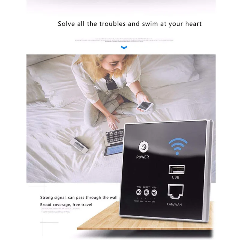 Vhome 300 Мбит/с 220 В реле питания AP умный беспроводной WIFI ретранслятор расширитель