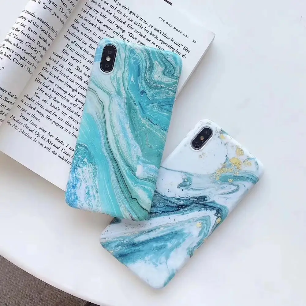 Мраморный чехол для iPhone X XS MAX 8 7 6 s Plus Ультратонкий Мягкий ТПУ силиконовый R Coque Fundas