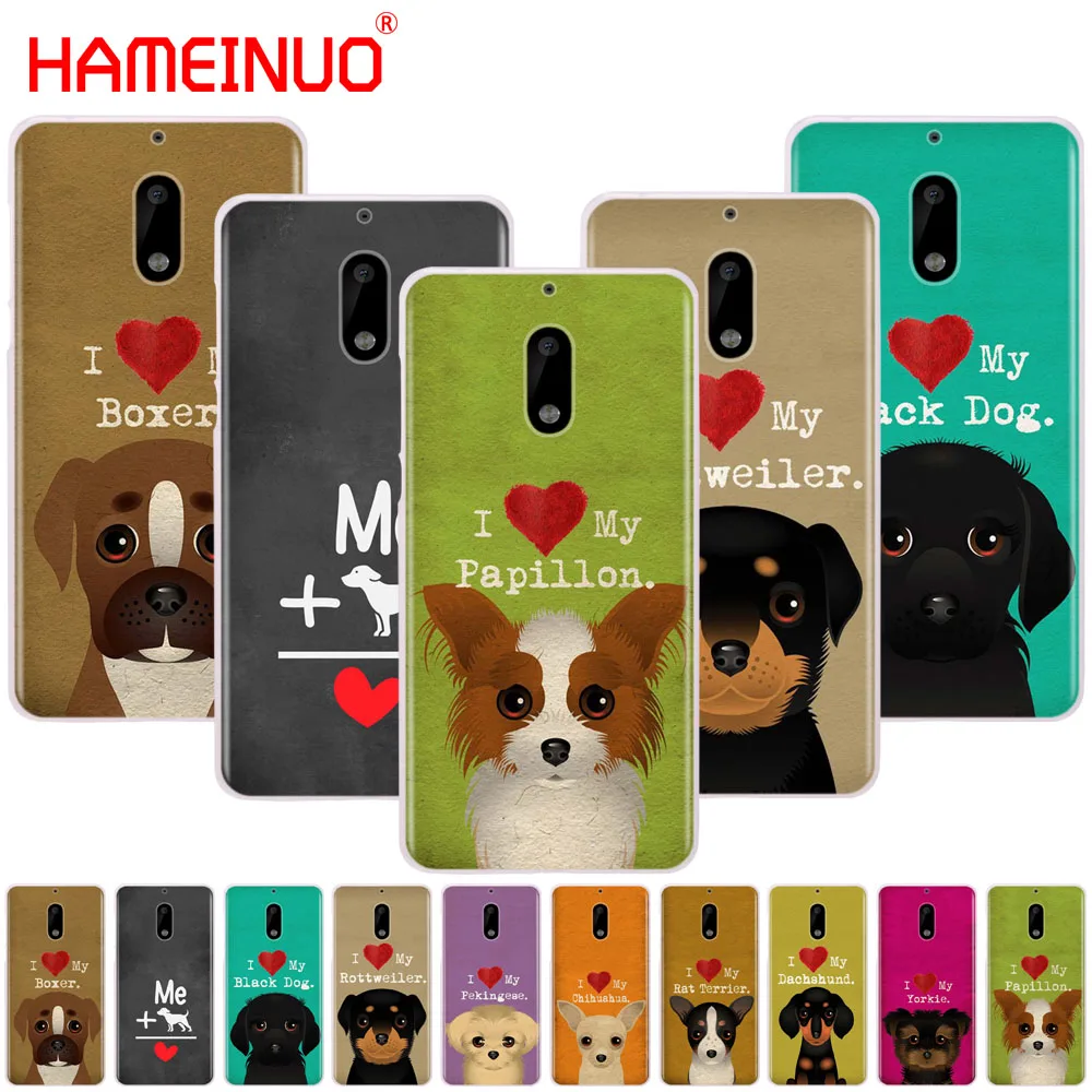 Чехол боксеры I Love My Dog Yorkie Papillon для Nokia 9 8 7 6 5 3 Lumia 640 640XL 2018|Бамперы| |
