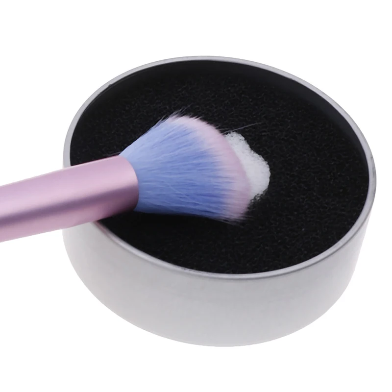 Quick Makeup Brush Powder Washing Cosmetic Clean Cleaner Sponge Remover Color Off Dry Wash Cleaning Mat Box New | Красота и здоровье