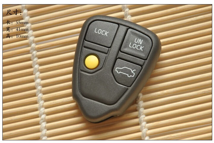4 кнопки дистанционного Fob Автомобильный ключ оболочка для Volvo C30 C70 S40 S60 S80 LXC90 V60