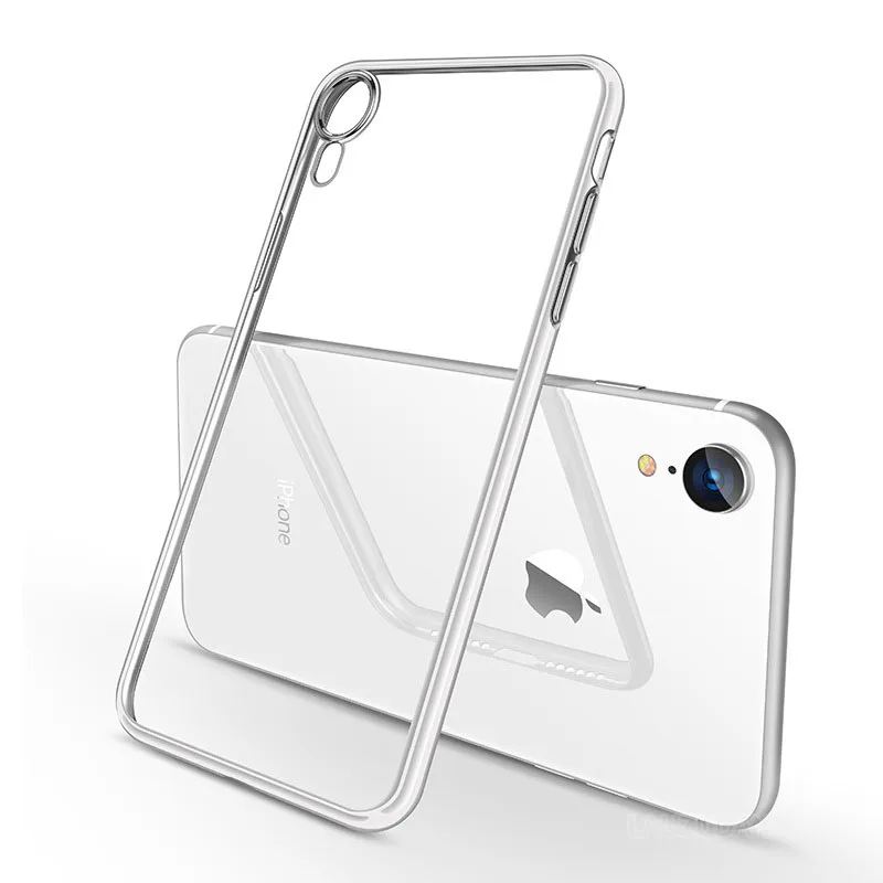 Прозрачный чехол для телефона iPhone 11 XR силиконовый прозрачный Футляр Pro X XS Max 8 7 6 6s