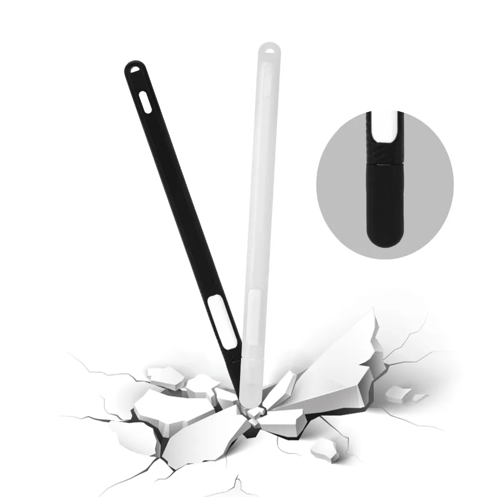 Мягкий силиконовый чехол для Apple Pencil 2 защитный iPad крышка держатель сенсорного