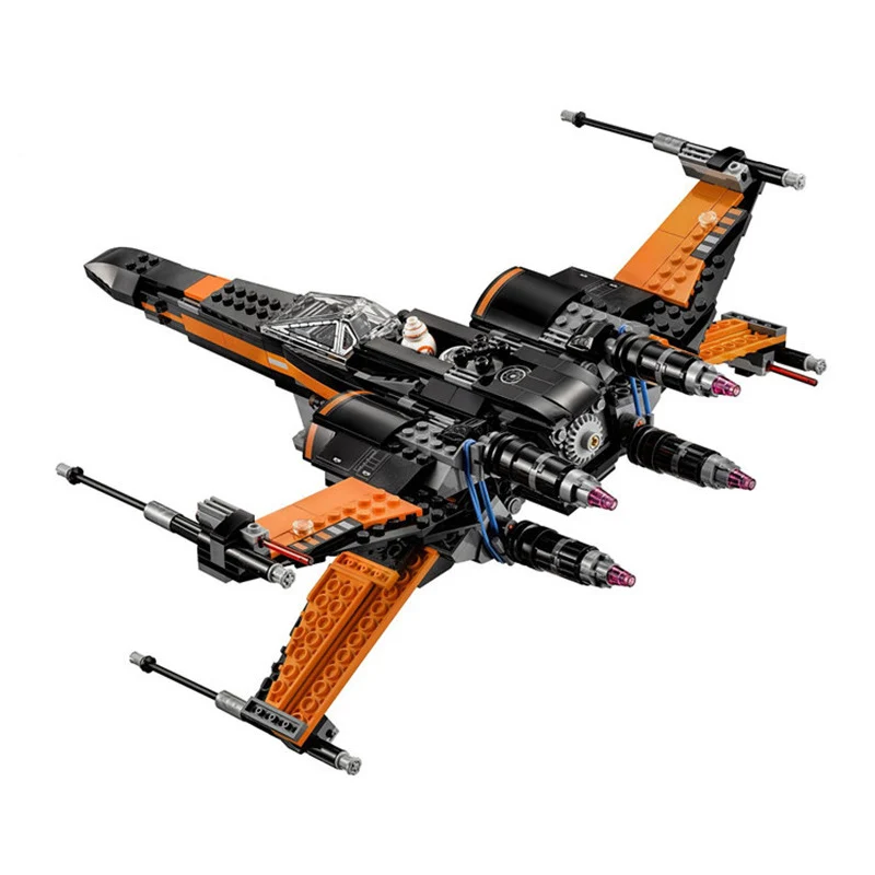 Новая звездная серия Wars Строительные блоки Супер Герои первый заказ Poe Звездный истребитель Пробуждение силы совместим с