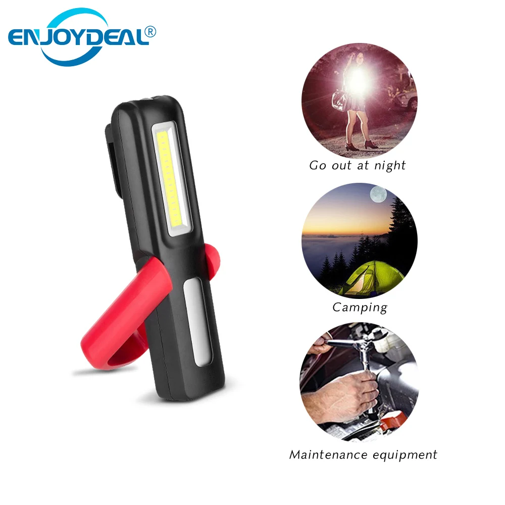 2 режима USB Перезаряжаемый 3 Вт COB светодиодный рабочий свет лампа Магнитный