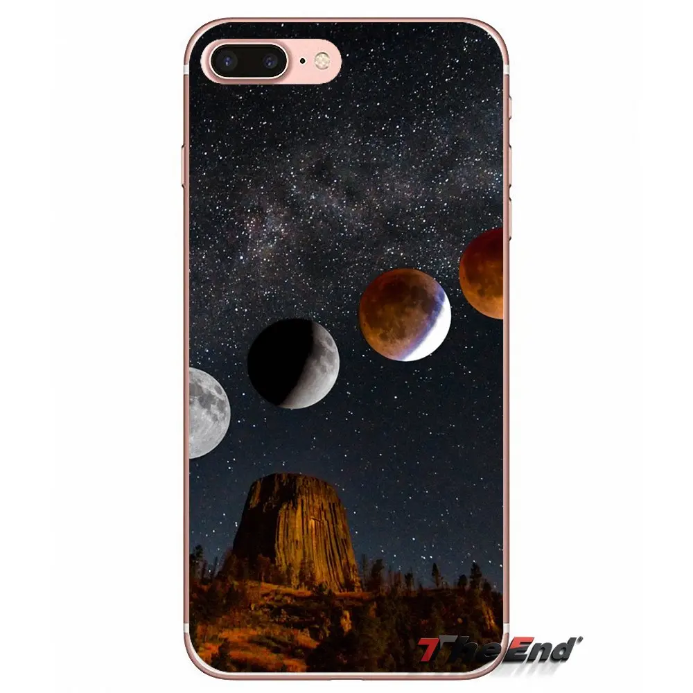 Мягкий ТПУ чехол для Sony Xperia Z Z1 Z2 Z3 Z5 compact M2 M4 M5 E3 T3 XA Aqua LG G4 G5 G3 G2 Mini Moon Phases Night Pattern|tpu