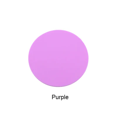 purple 1 шт Силиконовая палитра красок для ногтей моющиеся круглые Типсы для дизайна ногтей Подушечка для штамповки ногтей коврик для нанесения краски инструменты для украшения маникюра 6 цветов - Цвет: purple