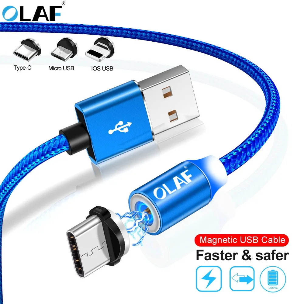 OLAF 1 м Магнитный Micro usb Тип C кабель Быстрая зарядка телефон зарядное устройство