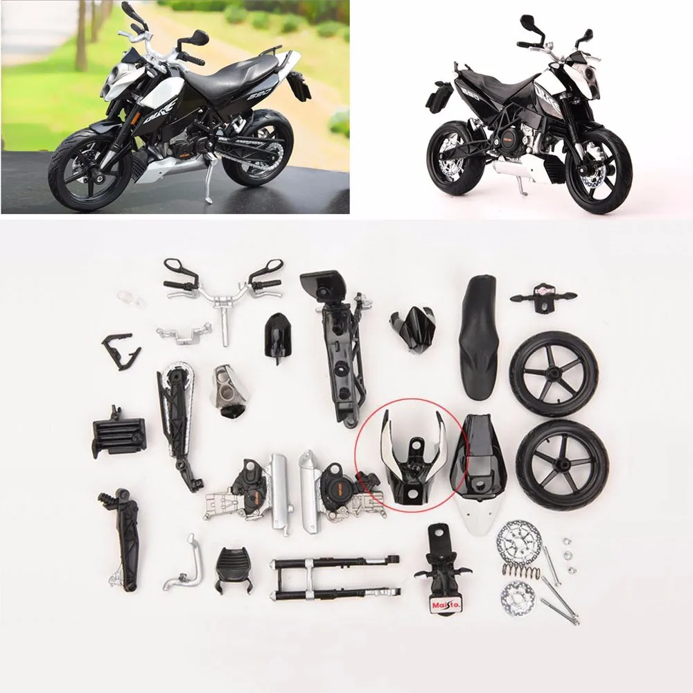 1:12 Масштаб ktm 690 duke DIY сборочная линия супермото мини-мотоцикл литье под давлением эндуро модель мотоцикла Развивающие игрушки для мальчиков