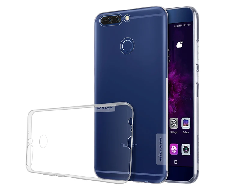 Honor V9 Case Nillkin Super Thin Transparent Clear Crystal TPU Soft phone Cases For Huawei case |