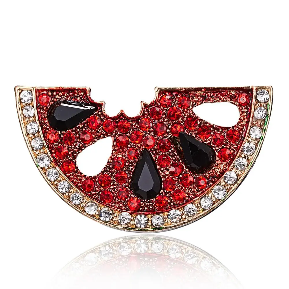 

8Seasons New Fashion Fruit Cactus Plant Eagle Animal Enamel Brooches Rhinestone For Women Dress Bag Clothes Lapel Pin Jewelry
