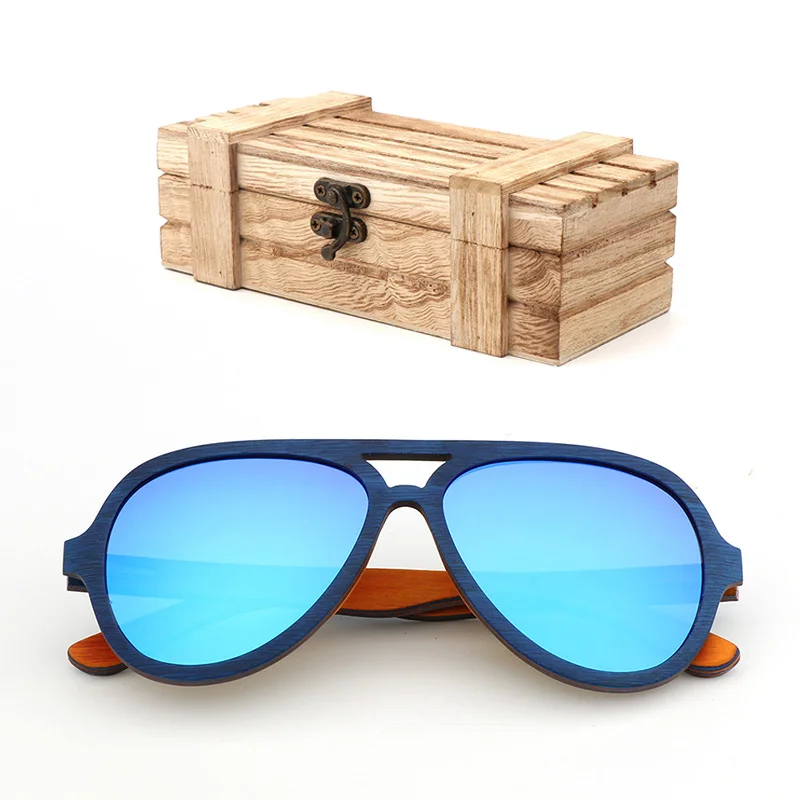 2wood box Новые Ретро Модные поляризационные солнцезащитные очки пляжные для отдыха путешествия мужские спортивные солнцезащитные очки тонкие деревянные очки женские солнцезащитные очки - Цвет линз: 2wood box
