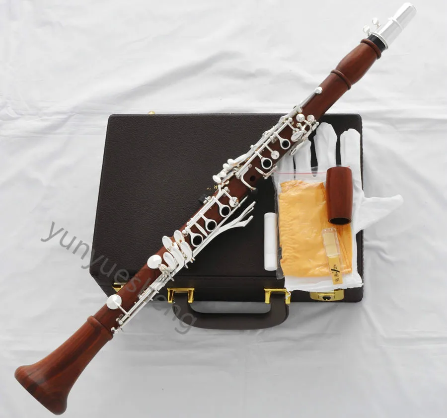Женская деревянная кларнета серебристая 19 клавиш стрела с чехлом|wood clarinet|clarinet