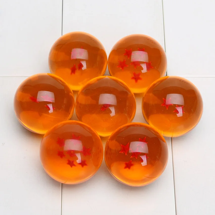 4 см Аниме 7 Звезд Хрустальный шар одна звезда Дракон резиновый полипропиленовый