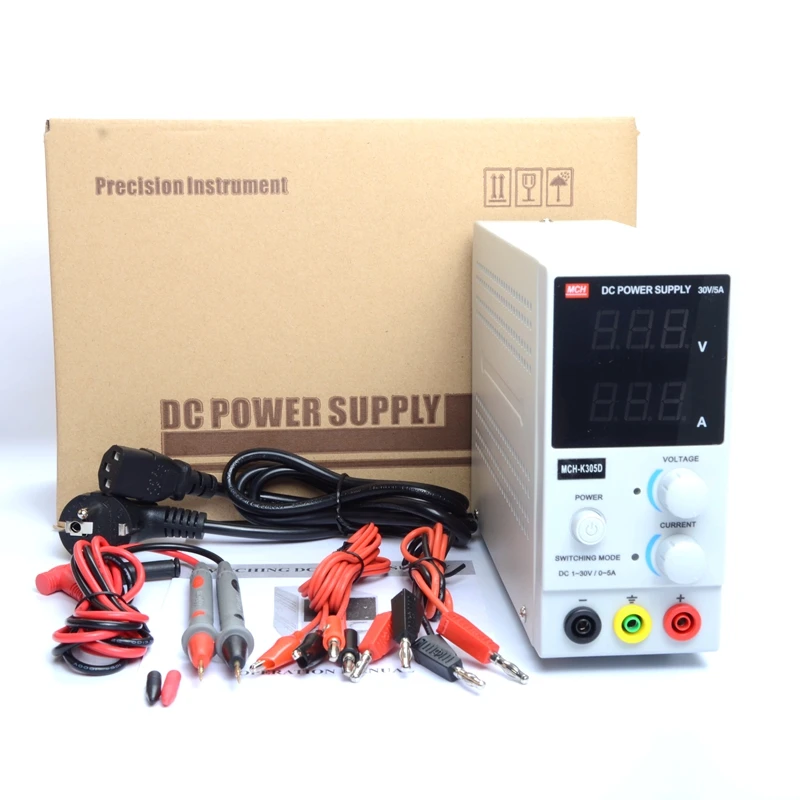 110 V-220 V 150W 30V 5A мини лабораторный цифровой светодиодный Регулируемый Импульсный MCH-K305D