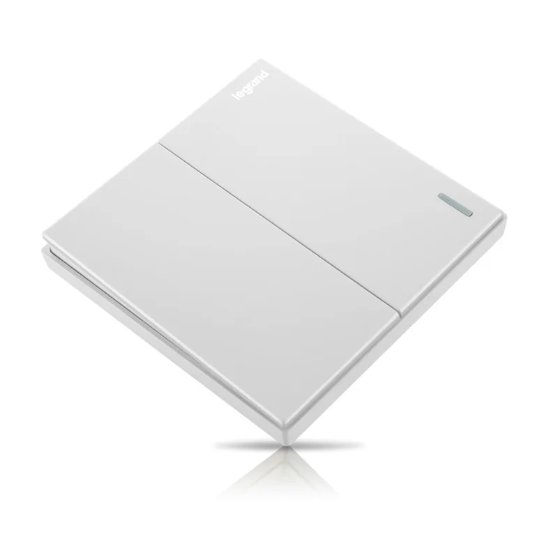 Высококачественный большой настенный переключатель магнолии с белой панелью и