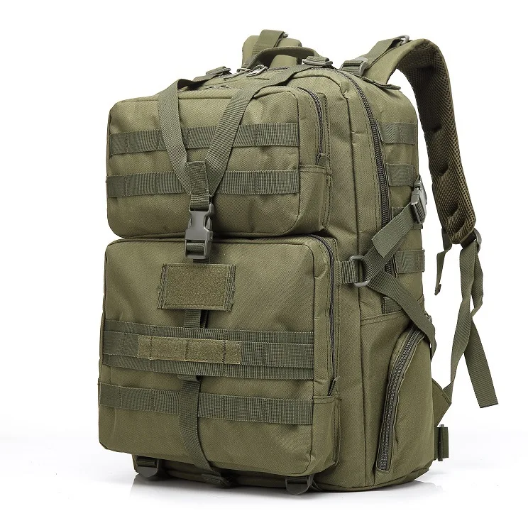 Army Green Военная Тактическая Сумка камуфляж армейский Molle Рюкзаки рюкзаки наружные сумки штурмовой пакет походный Кемпинг Треккинг Охота - Цвет: Army Green