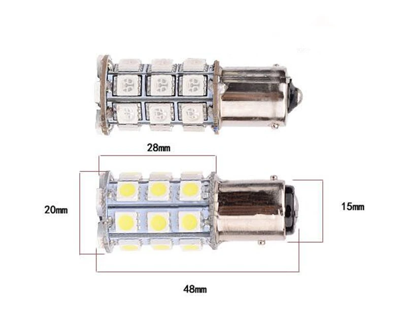 Eliteson 2 шт. S25 1156 1157 18SMD 5050 Автомобильные светодиодные лампы резервного сигнала