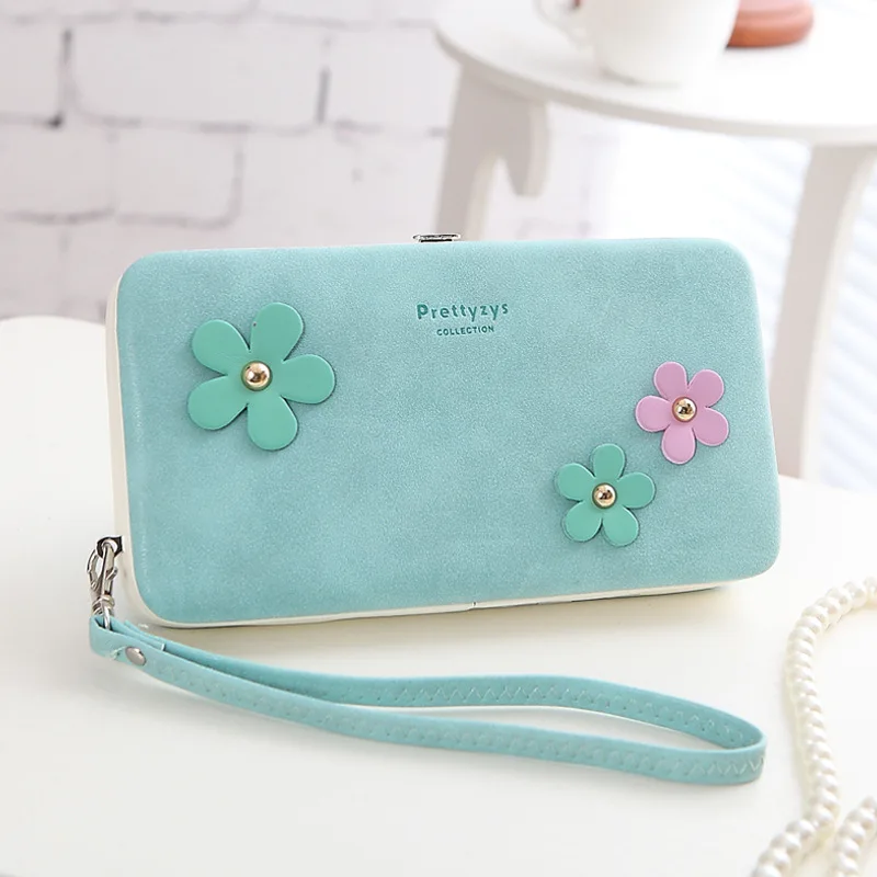 Женские бумажники Prettyzys с чехлом для телефона длинные через плечо сотового
