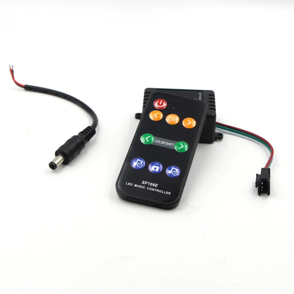 SP106E 9 клавиш LED музыкальный пульт дистанционного управления DC 5V 12V WS2811 WS2812B SK6812 1903