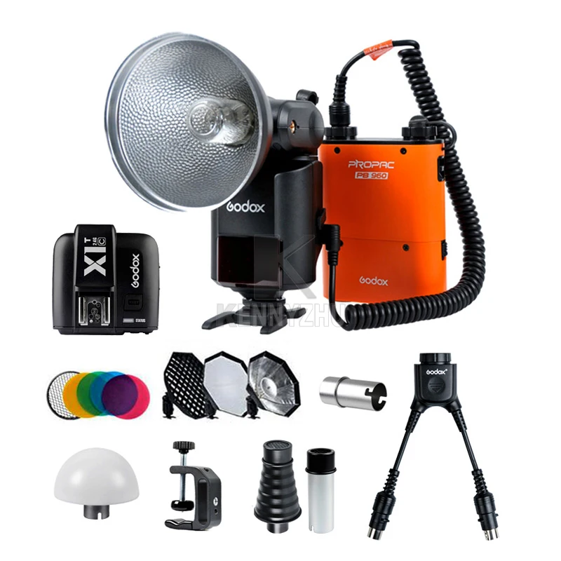 Godox Witstro светильник AD360II C 360Ws 2 4G E TTL II 1/8000S вспышка для уличной съемки + PB960 4500 мА/ч