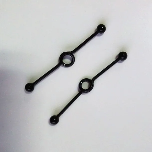 Серьги гвоздики из нержавеющей стали для пирсинга языка круглые ювелирные