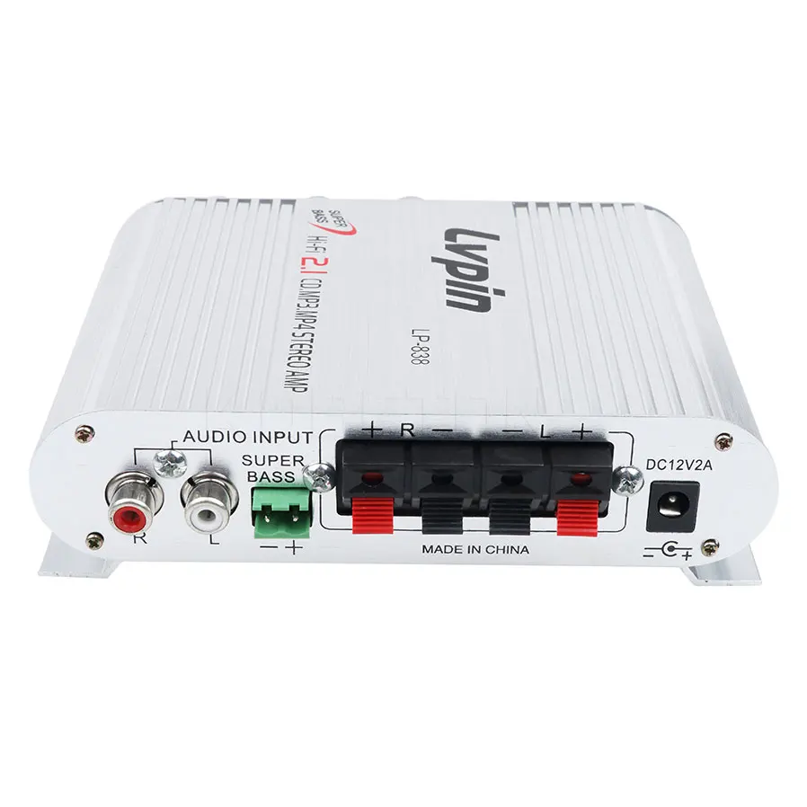 Lvpin LP 838 Автомобильные усилители каналов Hi Fi 2 1 стерео сабвуфер аудио бас динамик