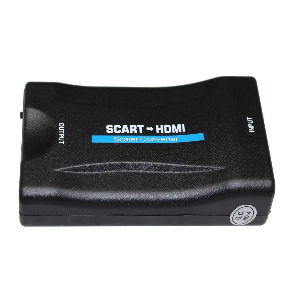 Высококлассный конвертер SCART в HDMI 1080p видео аудио адаптер для HD ТВ DVD Sky Box STB с