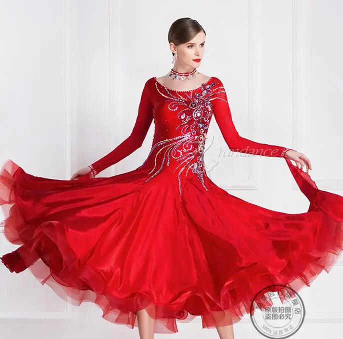 ballroom dress  woman  ballroom dresses dance customize light gradient black white ballroom dress competition  lycra B-18130