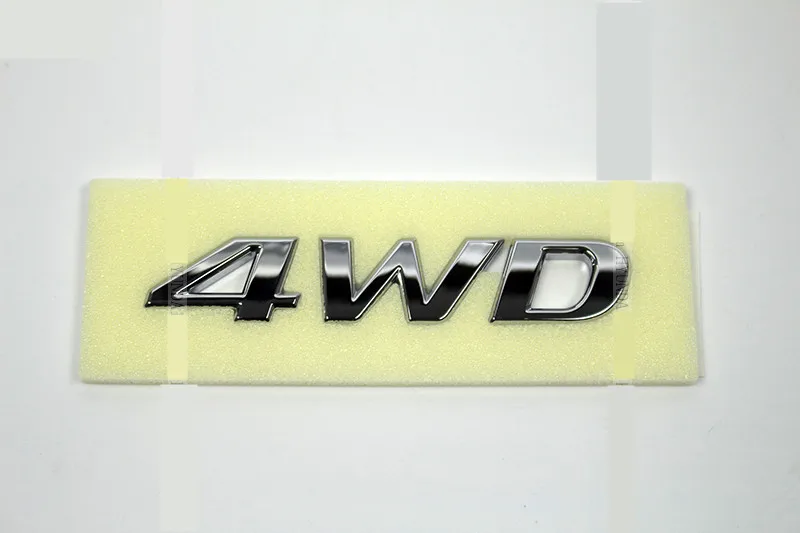 100 Шт. DHL ABS 4WD Автомобилей Хвост Стилизация Наклейки Эмблемы Украшения для Elantra Sonata